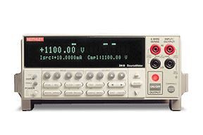 Notaði Sourcemeter Keithley 2420